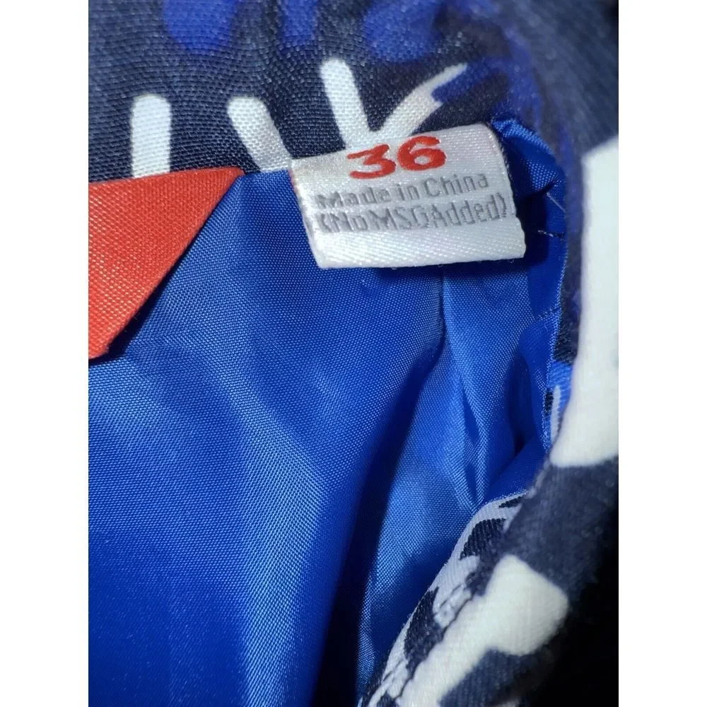 Sz 36 Shinesty Stay Weird & Shine On Men's Blue 2 Buttons‎ Snowflakes Sport Coat